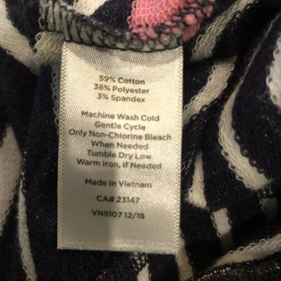 T by TALBOTS Small Multicolor Stripe Shift Dress Sleeveless Cotton Blend Pockets - Picture 11 of 11